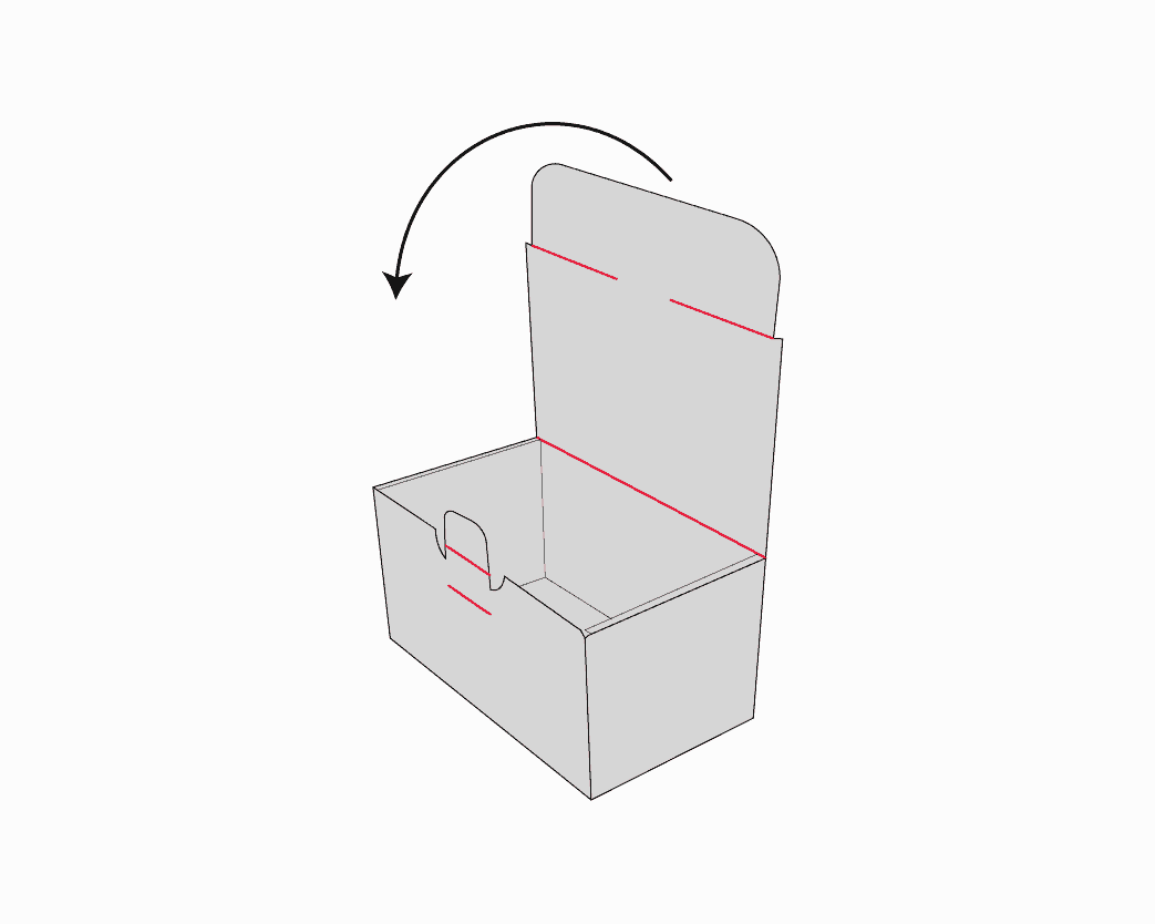 indestructo box illustration: lid closes