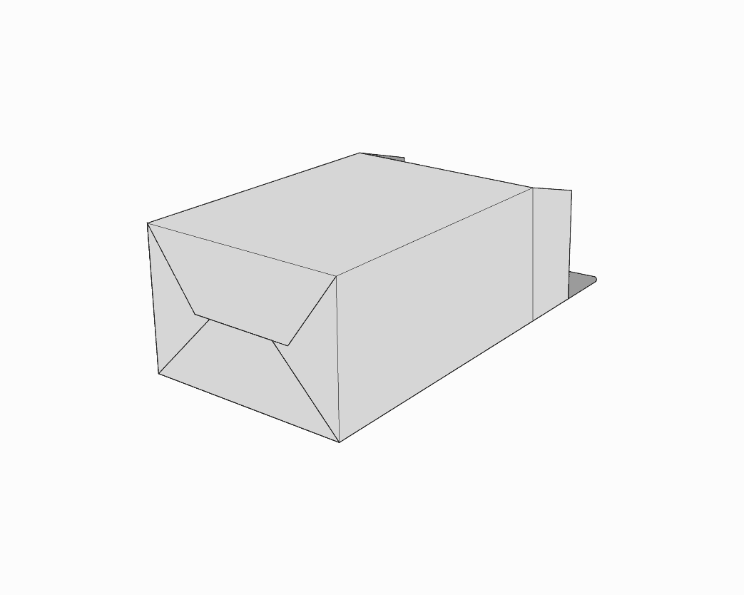 1-2-3 bottom box illustration: finished box